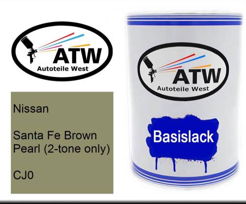 Nissan, Santa Fe Brown Pearl (2-tone only), CJ0: 500ml Lackdose, von ATW Autoteile West.